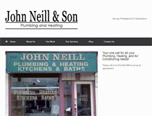 Tablet Screenshot of johnneillplumbingandheating.com